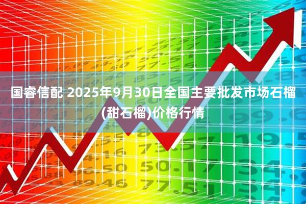 国睿信配 2025年9月30日全国主要批发市场石榴(甜石榴)价格行情