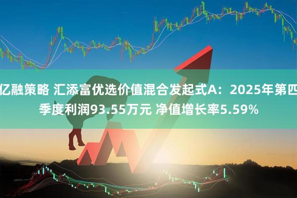 亿融策略 汇添富优选价值混合发起式A：2025年第四季度利润93.55万元 净值增长率5.59%